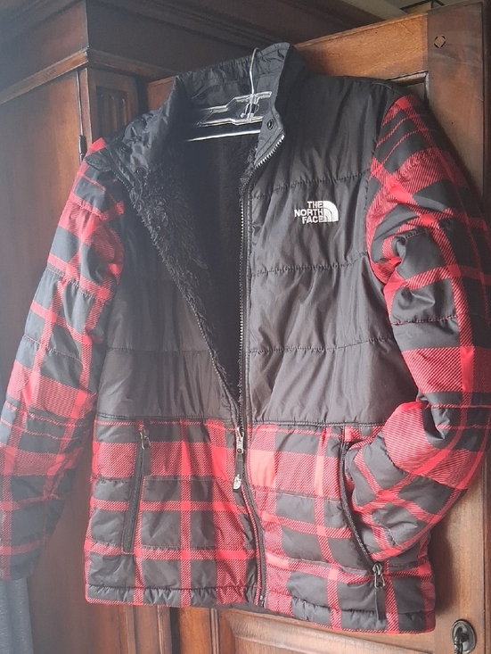 The North Face Other - Kids Sz 10-12 The North Face Black & Red Plaid Puffer Jacket